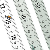 Green 58-inch fishing ruler sticker attached to boat surface